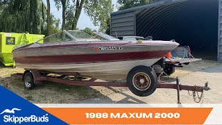 1988 Maxum 2000 Boat Tour SkipperBuds [upl. by Banebrudge194]