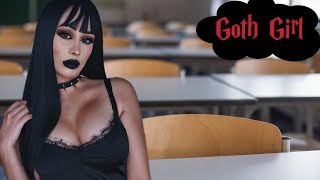 ☠️ASMR●Goth girl in the back of the glass has a crush on you🥰🖤soft spoken flirty [upl. by Aihk]