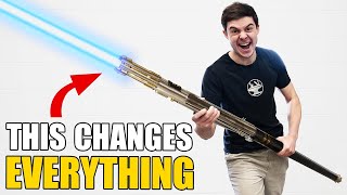 We BUILT a 4000° Lightsaber Staff ITS CORDLESS [upl. by Amre]