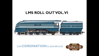 LMS CORONATION CLASS LOCOMOTIVE NR 6220 HORNBY LMS LOCOMOTIVES LMS COACHES 00 GAUGE MODEL LAYOUT [upl. by Clo]