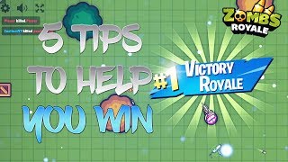 Zombs Royale 5 Tips to Get Wins more often [upl. by Okorih]