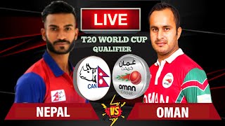 🔴Nep vs Oma Live Odi  CWC LeagueII  Nepal vs Oman Live Cricket Match Today Score amp Commentary [upl. by Holladay]