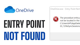 How To FIX OneDriveexe Entry Point Not Found  EASY Guide 2024 [upl. by Seroka205]