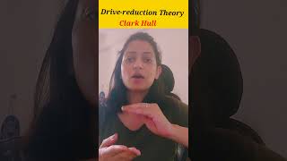 DriveReduction Theory Explained In 60 Seconds Clark Hull [upl. by Junji]