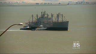 Mothball Fleet Cargo Ship Makes Final Voyage [upl. by Meela]