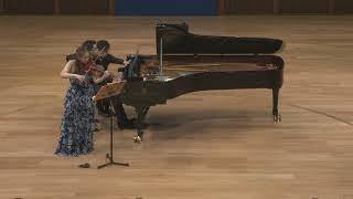 Stella Chen and Konstantinos Valianatos  Brahms Sonata in A Major Op 100 [upl. by Eatnahc]