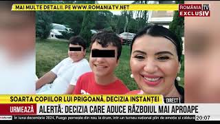 ROMANIA LA RAPORT cu Andreea Cretulescu 18112024 Soarta copiilor lui Prigoana decizia instantei [upl. by Arrekahs550]