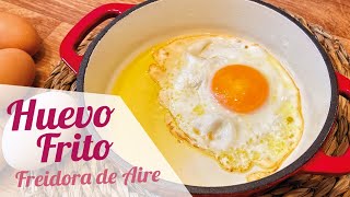 HUEVO FRITO EN FREIDORA DE AIRE 🍳 ¿Es posible 🤔 [upl. by Akeemaj]