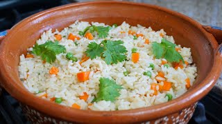 ARROZ BLANCO A LA MANTEQUILLA CON ZANAHORIA Y CHÍCHAROS “ESTE ARROZ NO LES FALLARÁ” [upl. by Ahseekan500]