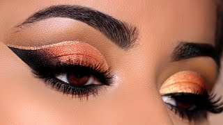 How To  StepbyStep Double Cut Crease on Hooded Eyes  Fall Makeup Tutorial [upl. by Pallas]