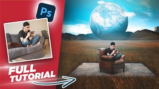 How To Create a Surreal PhotoManipulation using Stock Images  Photoshop Tutorial [upl. by Leeth323]