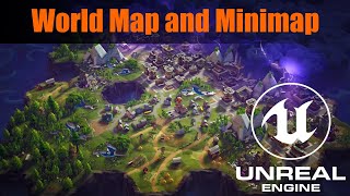 World Map and Minimap in UE4UE5 [upl. by Guildroy371]