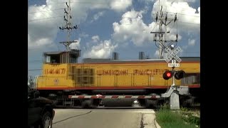 Union Pacific Freight Train with CampNW Caboose [upl. by Annadal]