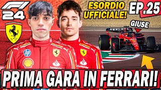 F1 24 LA PRIMA GARA CON LA FERRARI ESORDIO UFFICIALE EP25 [upl. by Jermayne]