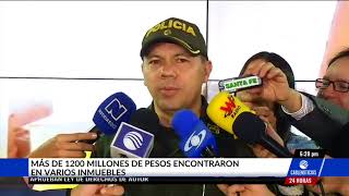 Más de 1200 millones fueron encontrados en varios inmuebles en Bogotá [upl. by Eizzil]