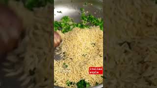 food Broccoli Spinach Orzo With Garlic Baked Salmon BestEverFoodReviewShow [upl. by Keithley]