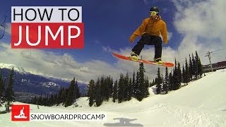 How to Jump on a Snowboard  Snowboarding Tricks [upl. by Anilef]