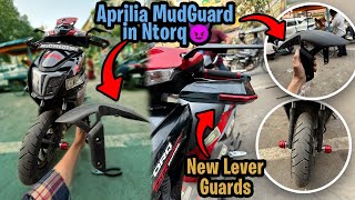 Aprilia Mudguard in NTORQ 125⚡️ Fully Modified NTORQ SKDBIKEWORLD Subscribe plz❤️1k Soon [upl. by Eetse]