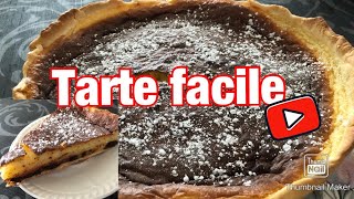 Tarte au fromage blanc et pépites au chocolat  FACILE [upl. by Fanni]