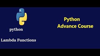 Python Lambda Function  Python Advance Course [upl. by Nollahp16]