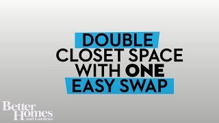 Double Closet Space with ONE Easy Swap [upl. by Sand24]