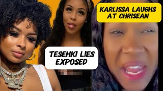 Karlissa laughs at Chrisean and gets called out  Tesehki LIES EXPOSED 😬 [upl. by Arrik]