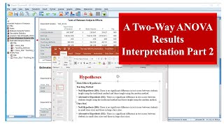 TwoWay ANOVA in SPSS Results Interpretation Part2 [upl. by Sebastian]