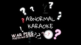 Faith No More  War Pigs karaoke [upl. by Maitilde]