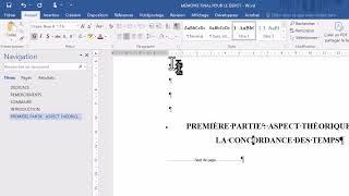 Mise en forme automatique de mémoire titre numérotation sommaire tables des matières index [upl. by Yrrap]