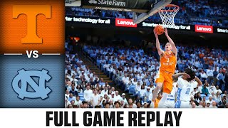 Tennessee vs North Carolina Full Game Replay  202324 ACC Men’s Basketball [upl. by Oisorbma]