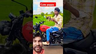 Cute pappy ko gadi par tyar kiya😃😃funny comedy love trending shortsvideos ytshort fun [upl. by Alym]