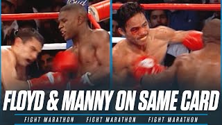 The Night Mayweather amp Pacquiao Headlined The Same Card  FIGHT MARATHON [upl. by Fontes]