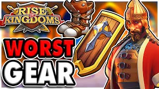 8 WORST Pieces of EQUIPMENT in Rise of Kingdoms Dont WASTE Materials [upl. by Rovelli830]