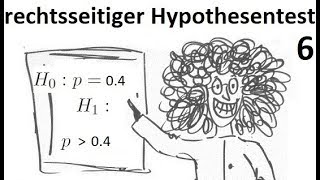 Erstellen eines rechtsseitigen Hypothesentestes mit einem Fehler zweiter Art  6 [upl. by Esyla]