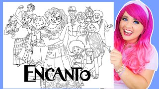 Coloring Every Encanto Character  Disney Encanto Coloring Pages All Characters [upl. by Siver283]