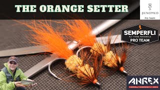 Fly Tying Tutorials The Orange Setter [upl. by Ynottirb]