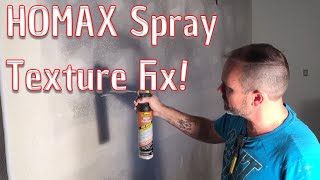 HOMAX Aerosol Spray Wall Texture not spraying good  EASY FIX [upl. by Inol]