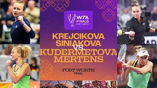 KrejcikovaSiniakova vs KudermetovaMertens  2022 WTA Finals  Doubles Final Match Highlights [upl. by Akived257]