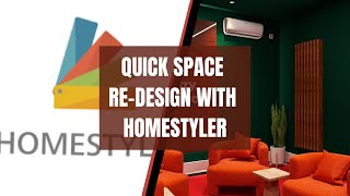 Quick studio room modelingdesign with Homestyler [upl. by Mosra]