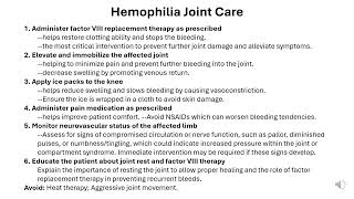 Hemophilia Joint Care [upl. by Valery]