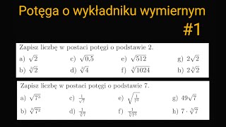 Potęga o wykładniku wymiernym 1 [upl. by Peder]