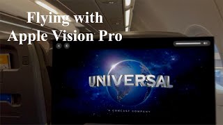 What is It Actually Like to Fly with Apple Vision Pro 🤔 [upl. by Urissa374]