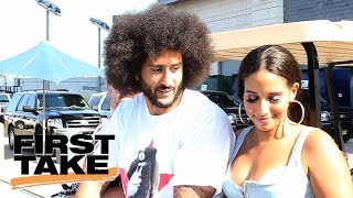 Michael Vick Says Colin Kaepernick Needs To Cut Hair  First Take  July 18 2017 [upl. by Acired]