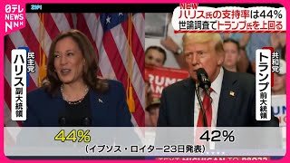 【アメリカ大統領選】ハリス副大統領 世論調査でトランプ前大統領をリード [upl. by Malvie]