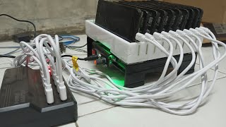 Mesin Mining Verus Coin menggunakan 10 hp dan rak server [upl. by Serilda]