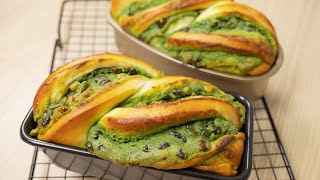 Matcha Streusel Bread with Honey Beans [upl. by Eanaj]