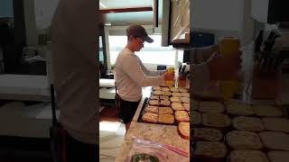 Day in the Life Yacht Chef PART 1 belowdeck yacht chef crew yachtie food cooking [upl. by Mw220]