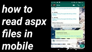 How to open aspx files in mobile [upl. by Durwyn]