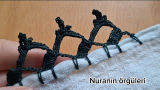 Desing Workshop Crochet Knitting Edge Lace Online Tutorial crochet tutorial puntilla tığoya [upl. by Germana408]