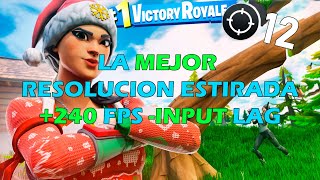 La MEJOR RESOLUCION ESTIRADA Para FORTNITE ✅ FPS LAG [upl. by Gil]